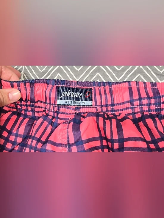 Johnnie-O Plaid Style Swim Trunks Size XL - Picture 9 of 9